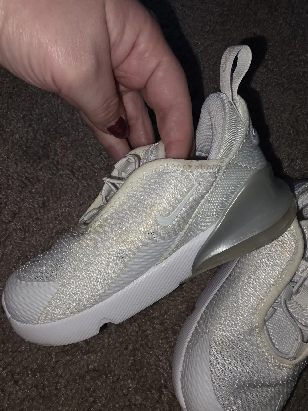 Nike Air White Slip-On Sneakers